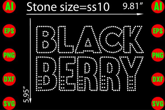 Black Berry Rhinestone Templates: Your Creative Toolkit