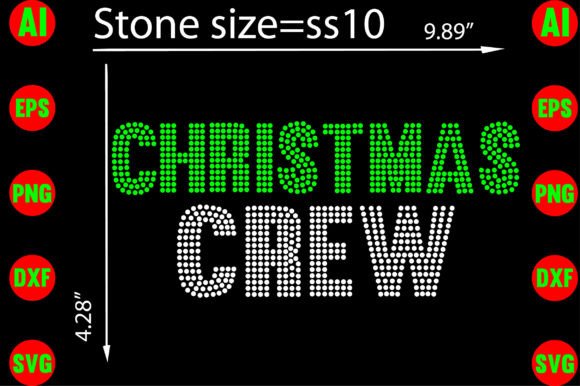 Christmas Crew Rhinestone Templates: Festive Design Made Simple