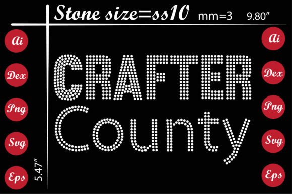 Crafter County Rhinestone Templates for Creative Projects