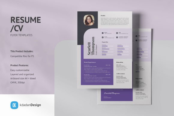 Elevate Your Job Hunt with Resume CV PSD Templates Vol 203