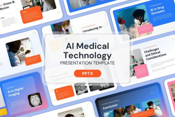Elevate Your Pitch with AI Medical Technology - PPT Templates