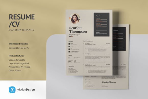 Modernize Your Job Search with Resume/CV PSD Templates Vol 201