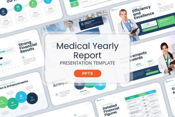 Professional Medical Yearly Report - PPT Templates for Impact