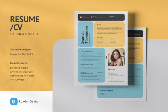Resume/CV PSD Design Templates Vol 190: Build a Standout Career Document